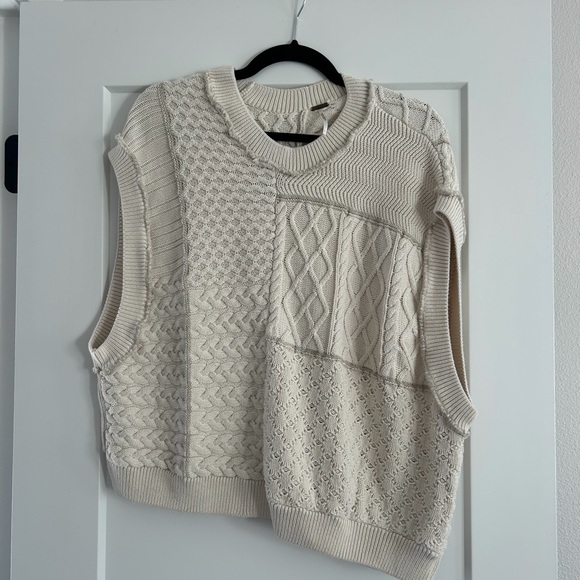 Free People Sweaters - Free People Ivory Textured Knit Sweater